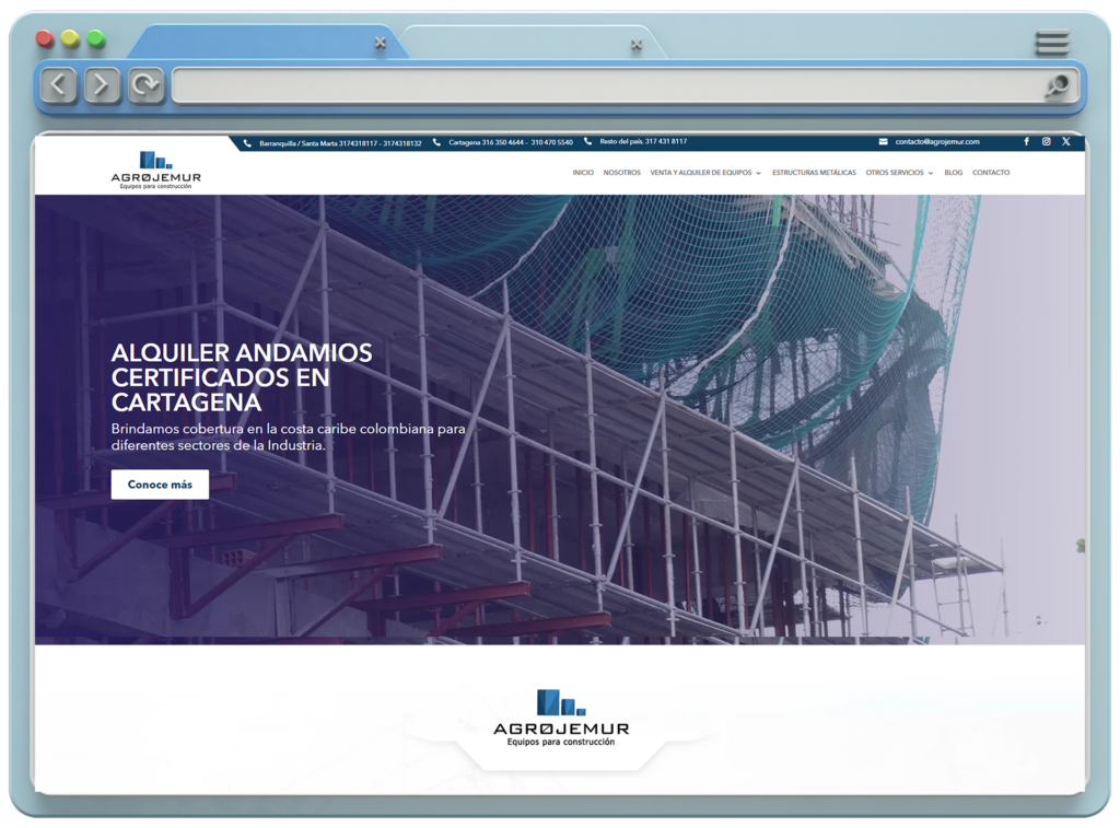 En menos de 6 meses, Agrojemur pasó de ser invisible en Google a ocupar los primeros lugares para sus palabras de negocio donde querían ser encontrados.